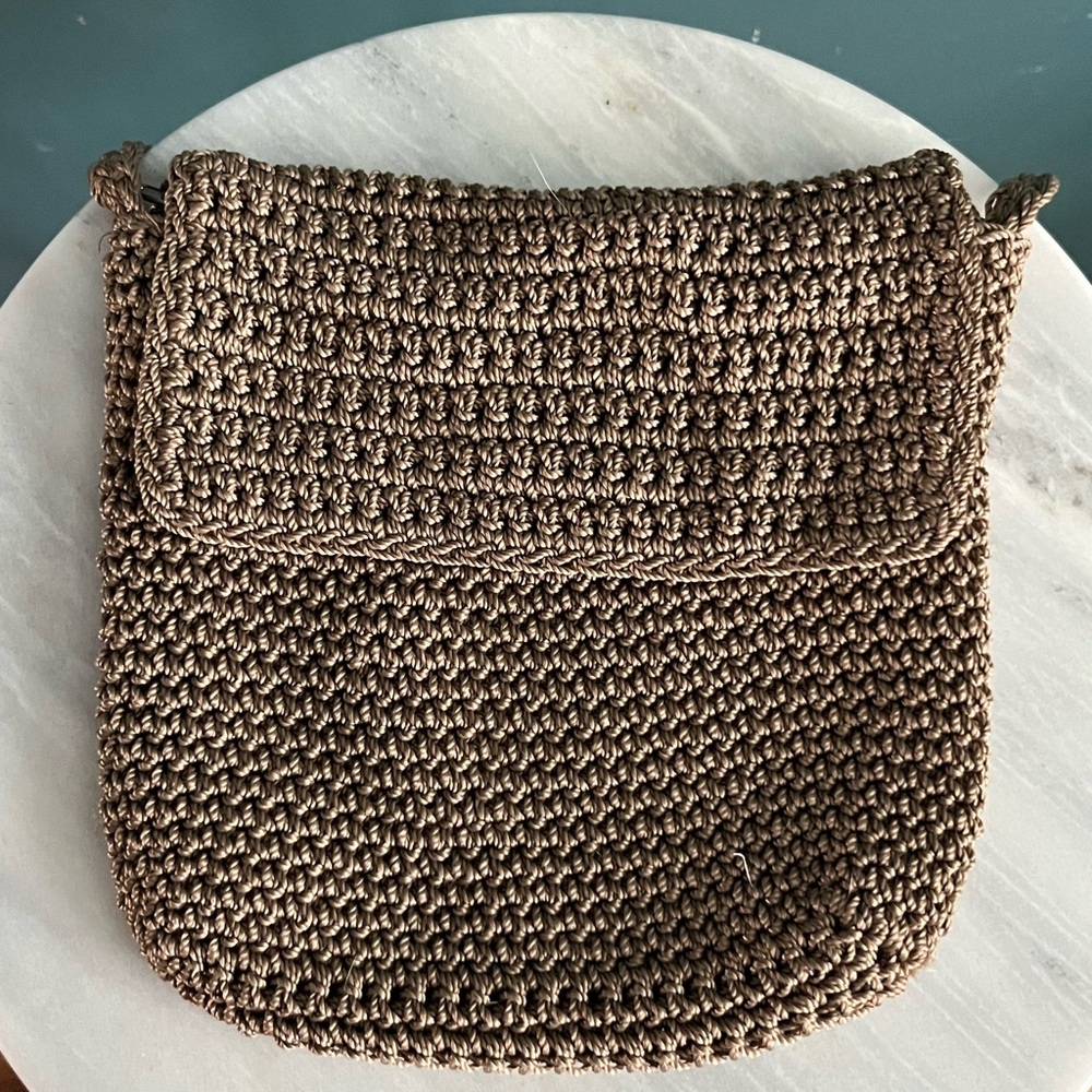 Vintage Crochet Crossbody Purse Y2K